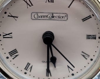 Charter collection  quartz crystal desk clock Vintage Charter Collection Crystal Mantle Desk Clock Quartz  main image 2