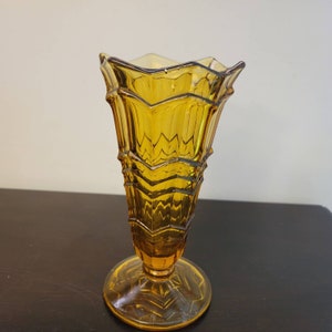 Vintage Gold Vase 8&quot;