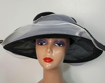 Vintage Adolfo II 1980s Wide Brim Wool Hat - Etsy display picture 1