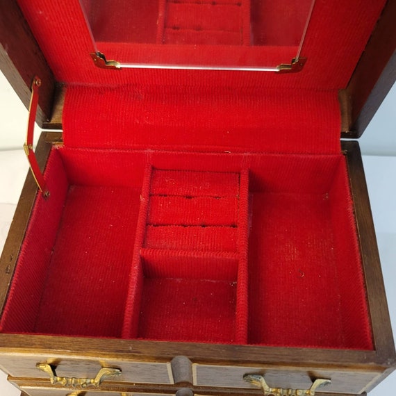 Vintage Wood Jewelry Box Music Box Royal Sealy Box Ja… Gem