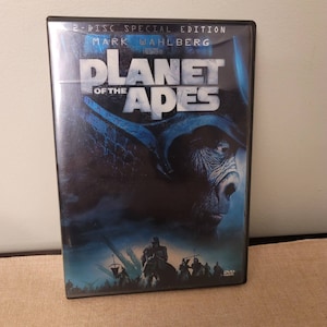 Planet of the Apes 2001 Movie DVD Mark Wahlberg