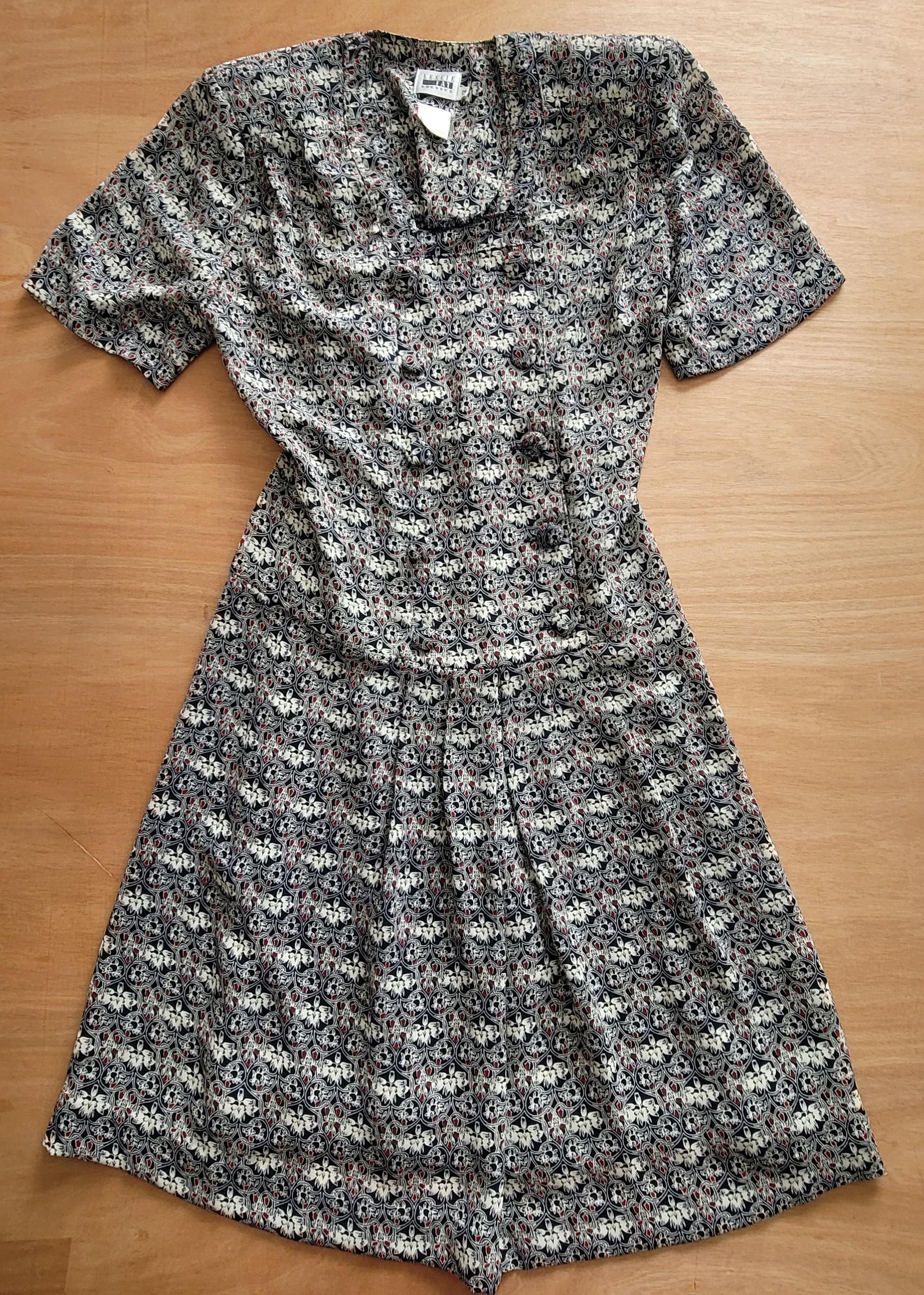 80s Leslie Fay Dress - Etsy