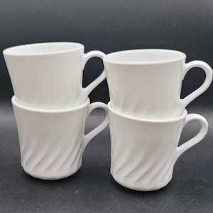 Vintage Corelle Corning Tassen Tassen Weiß