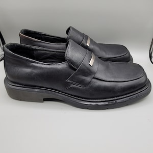Pierre Cardin Mens Shoes Loafers Black Leather Rubber Sole  display picture 1