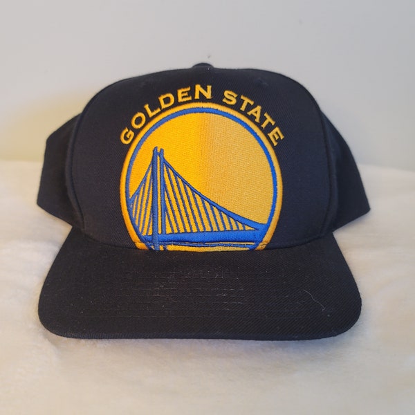 Vintage Golden State Warrior Cap Adjustable Snapback NBA Hat Black