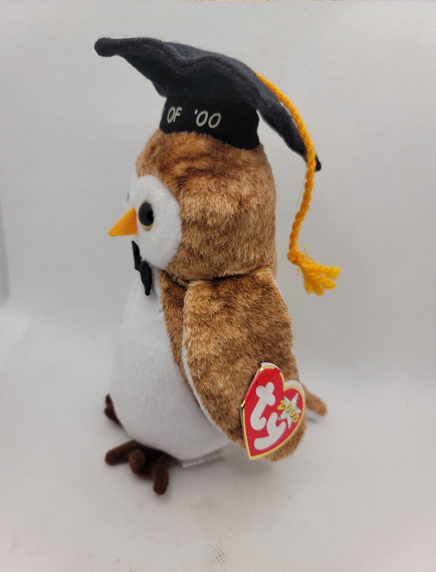 TY ビーニーベイビーズ 賢いフクロウのぬいぐるみ：廃盤