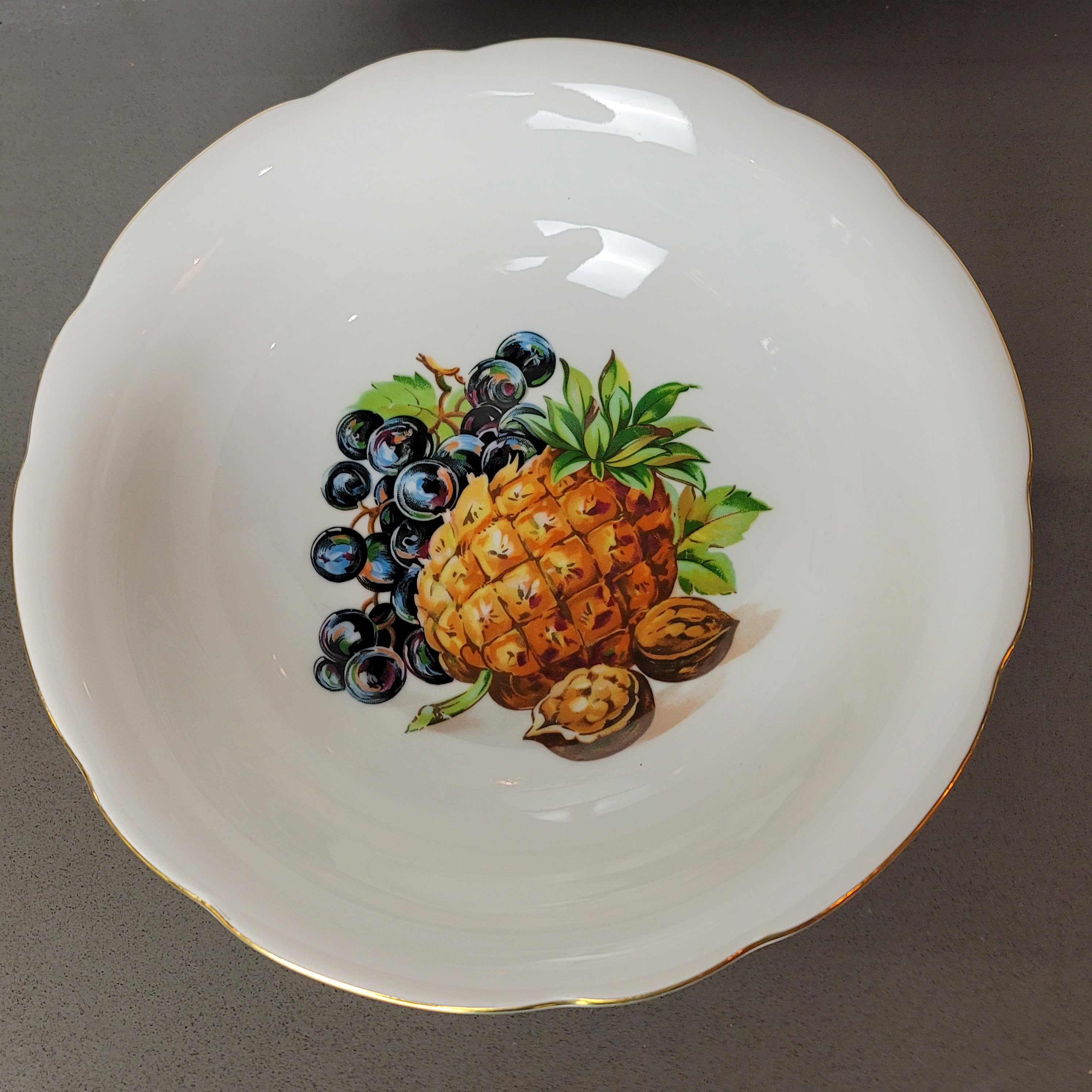 Large M Z CZECH Vegetable Bowl White Porcelain