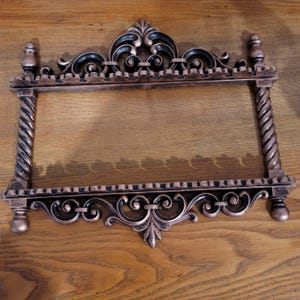 Coppercraft Syroco Resin Spoon Display Rack, Vintage Wall Hanging 20 Spoons Collection Holder, Necklace Storage Rack 1970s
