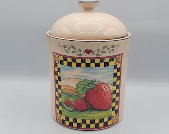 Vintage International Susan Winget-aardbeienbus keramiek