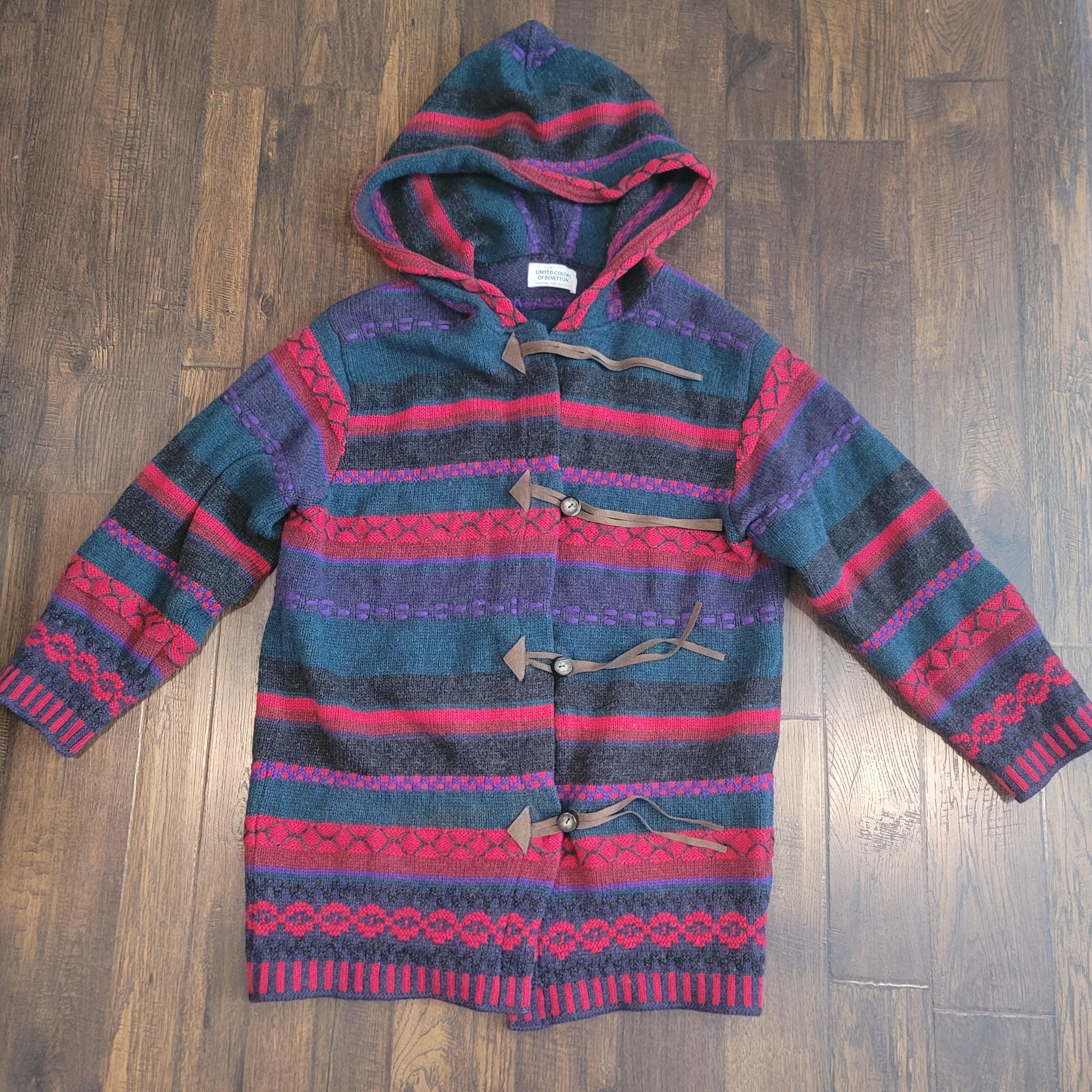 Vintage Women Italian Wool Cardigan Sweater Size M Italy - Etsy