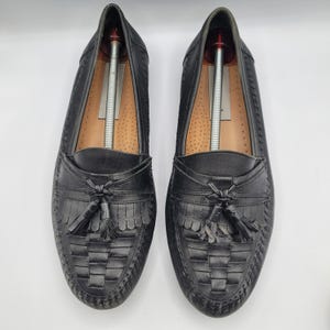 DAVID TAYLOR Shoes Mens 9D Kennedy Tassel Loafers Leather  display picture 2