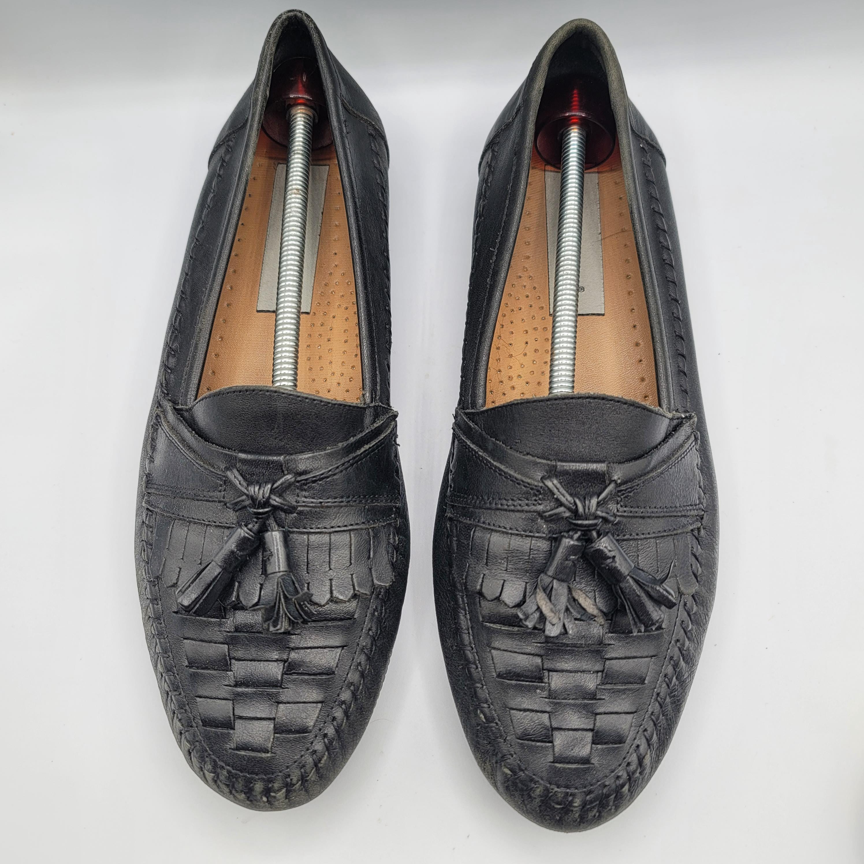 DAVID TAYLOR Shoes Mens 9D Kennedy Tassel Loafers Leather  display picture 1