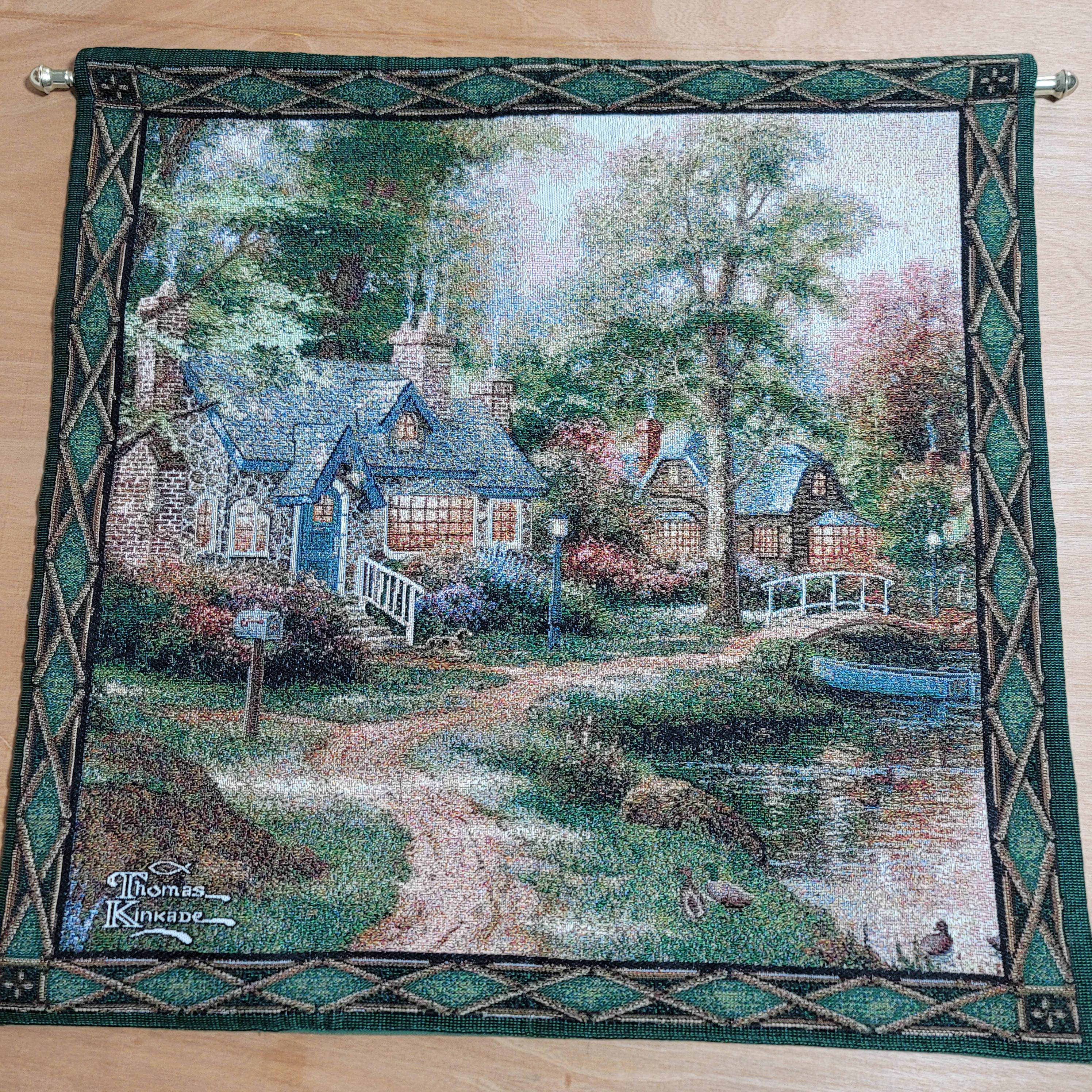 Thomas Kinkade Tapestry - Etsy