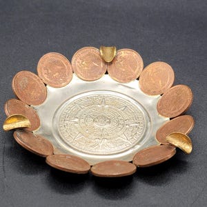 Vintage Mexican Coin Ashtray Handmade Metal - Etsy Norway