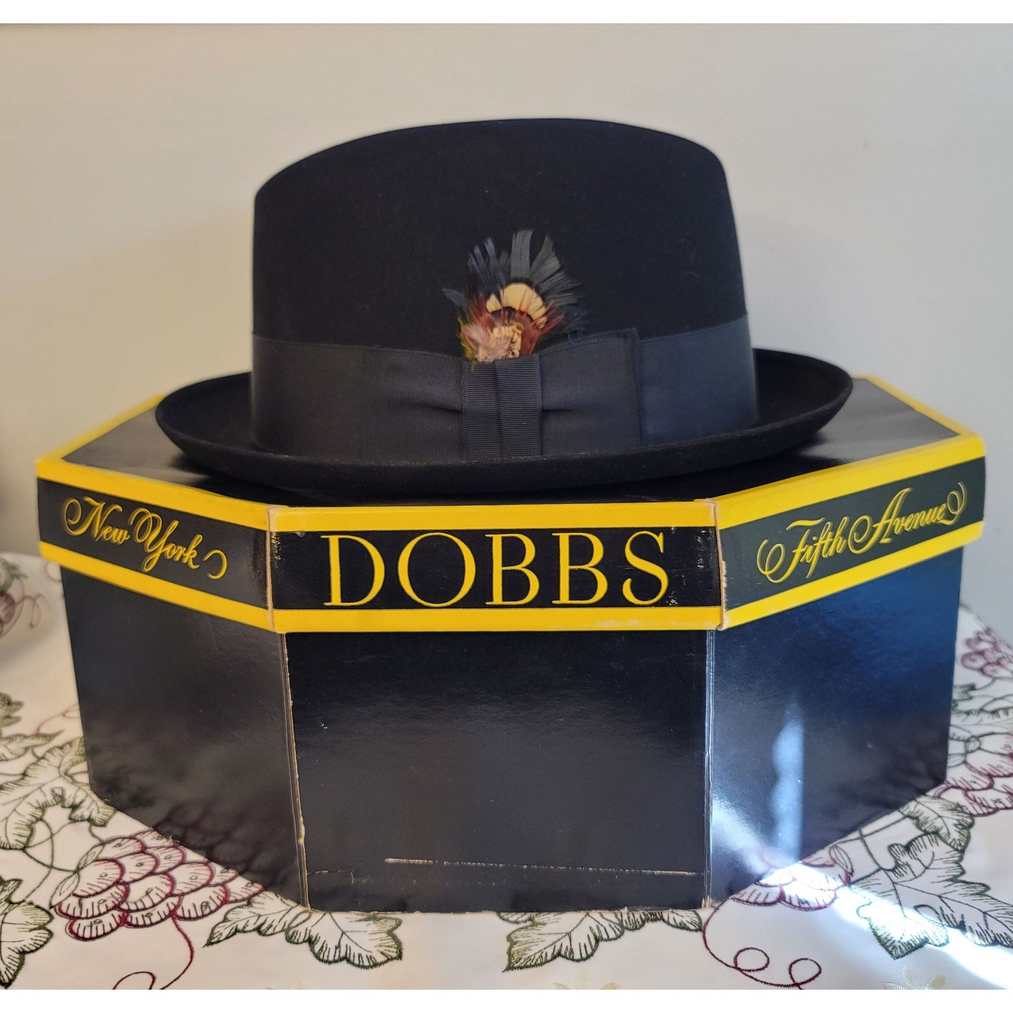 30s VINTAGE Dobbs Hat Twenty 7 1/8