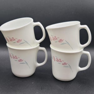 Vintage Corelle Corning  Coffee Mugs Cups Floral