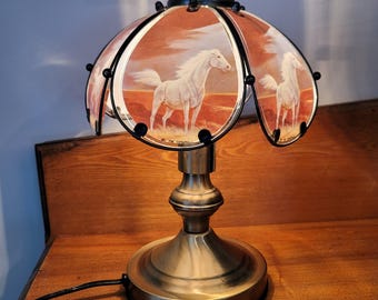 Vintage Rocket Swirling Tornado Space Accent Lamp Light KL201 Blue