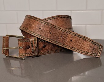 Vintage Leather Belt Size 38, Soft Leather Brown Belt