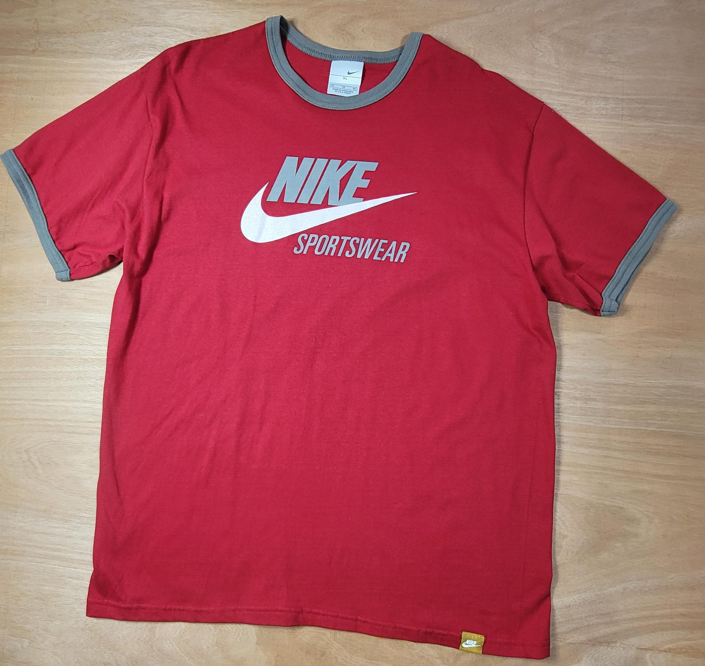 vintage red nike shirt