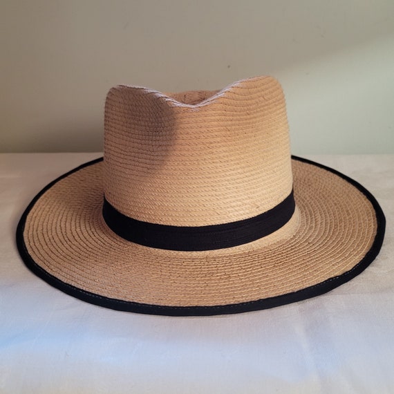Vintage Straw Hat Amish Style Hat - image 2