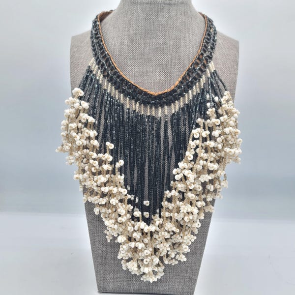 Costume Jewelry Cleopatra Bib Necklace Beads
