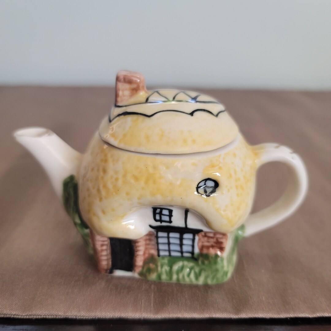 Miniature Cottage Style Teapot Single Cup Teacup Country - Etsy