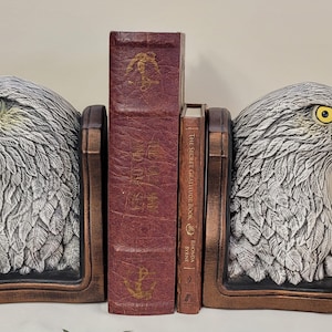 Vintage Ceramic Eagle Bird Bookends