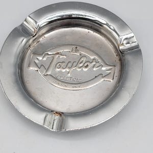 Vintage Metal Shop Ashtray