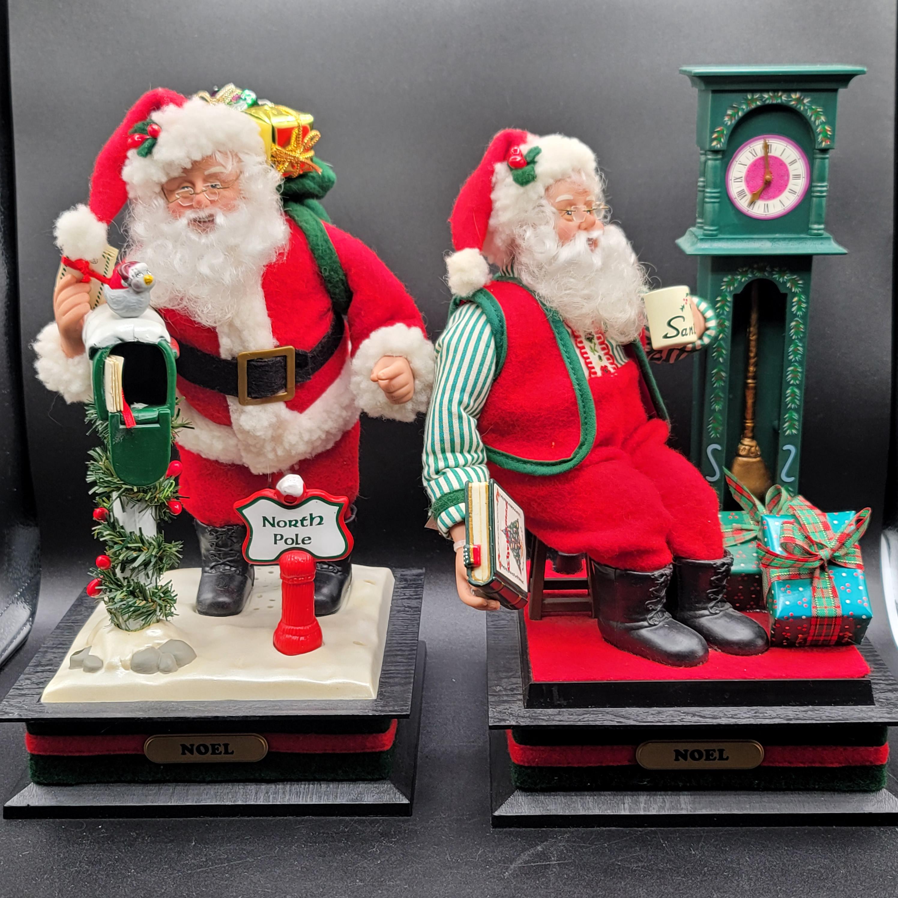 Vintage Holiday Creations Holiday Scene Santa Claus Musical