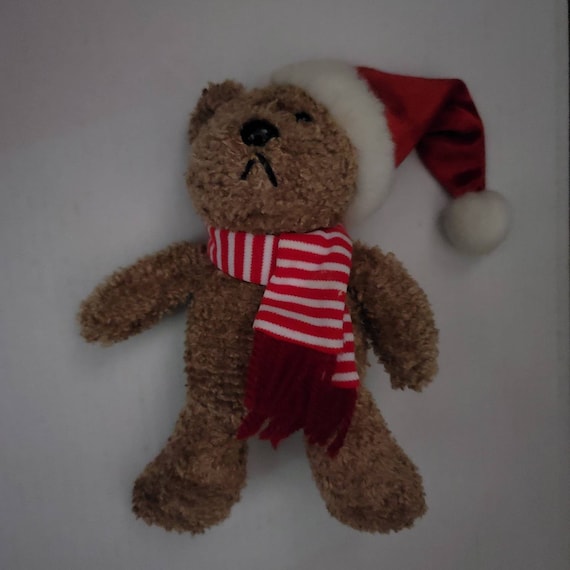 Teddy bear with hotsell hat and scarf