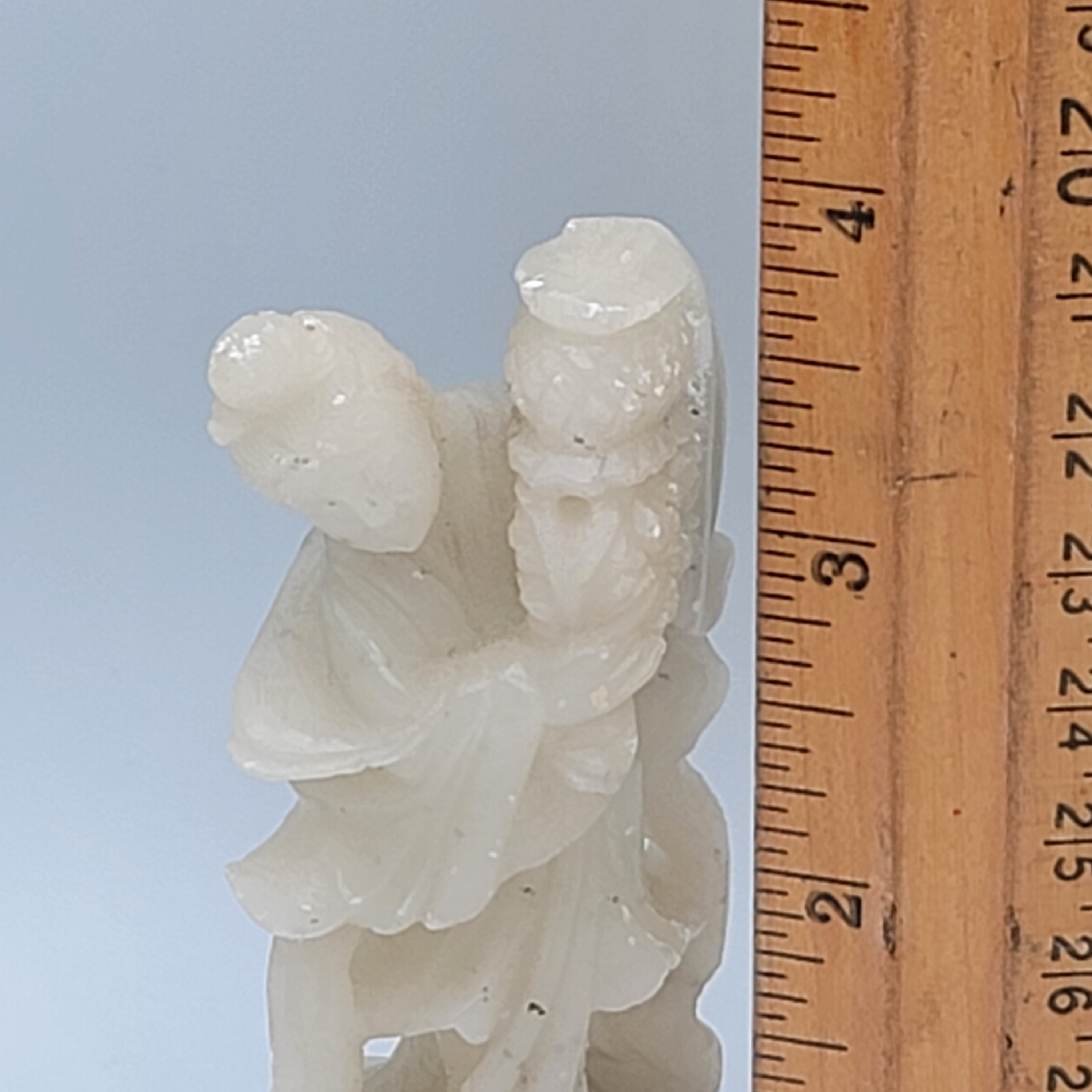 中国の芸者少女の石鹸石彫刻 - Etsy 日本