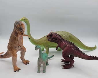 Vintage Dinosaur Figures Lot (22) – Retro Prehistoric Toy Animals