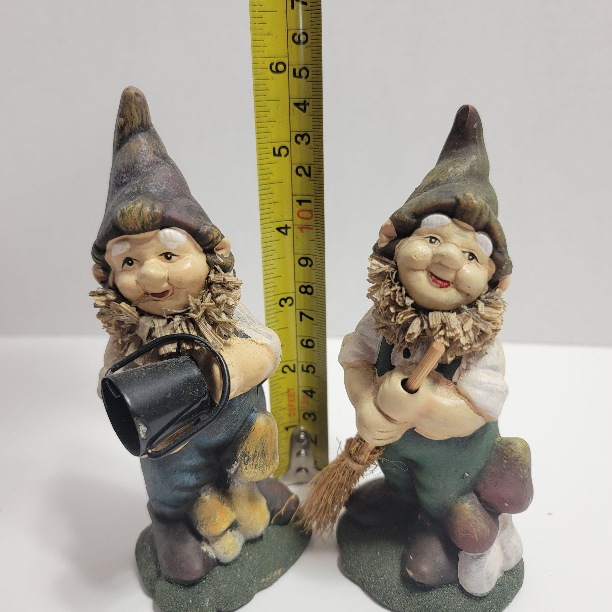 Vintage Gnome Figurines 6 T Pottery Clay Statue LOT 2 Etsy UK