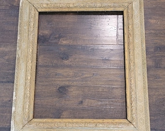 Antiker Gold vergoldeter Holzrahmen: Kunstvoll geschnitztes Gesso, passend für 16 "x 20"