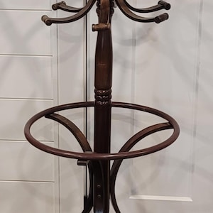 Thonet Bentwood Hall Tree Coat Hanger  Jacket 49 inch tall