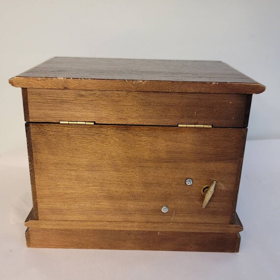 Vintage Wood Jewelry Box Music Box Royal Sealy Box Ja… Gem