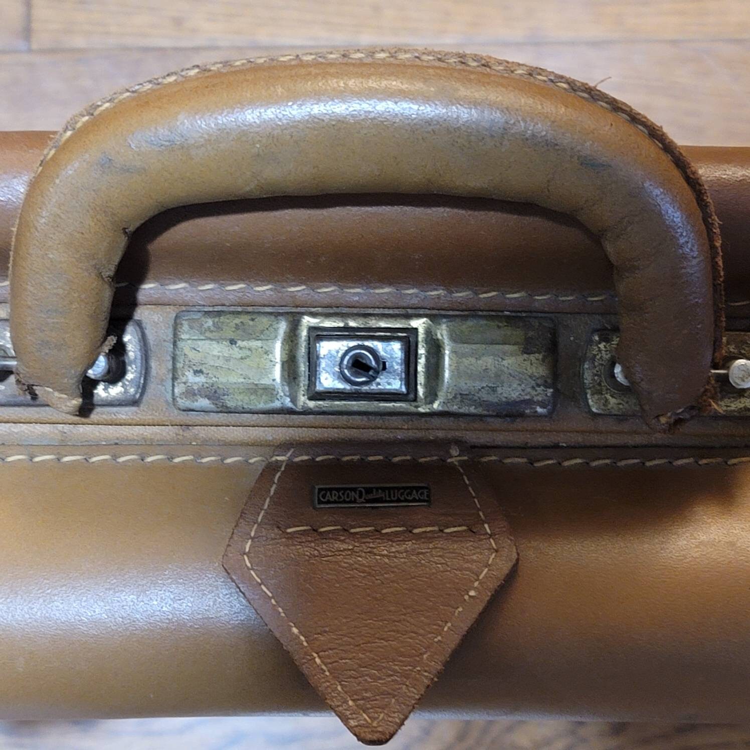 1940s Leather Suitcase With Dividers Luggage Travel Luggage Etsy