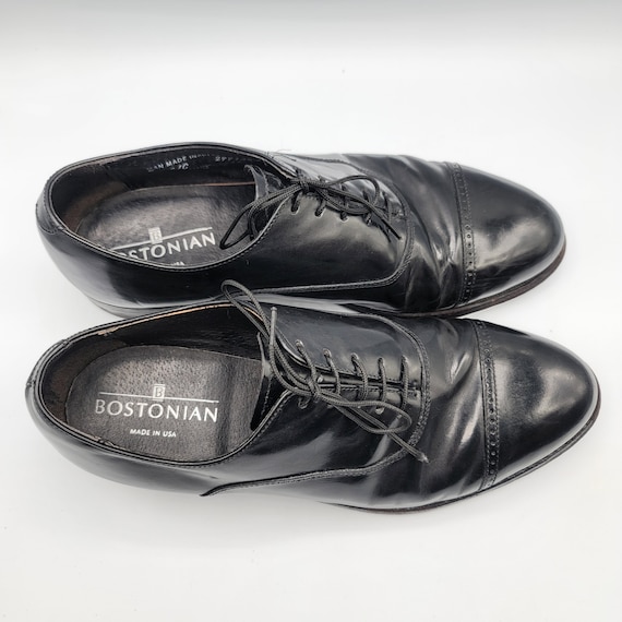 Vintage Mens Black Leather Cap Toe Lace Shoes Size 8 EC, Bostonian Dress  Shoes - Etsy Finland