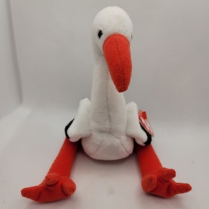 TY Beanie Babies Stilts 1999 Stork Retired Plush