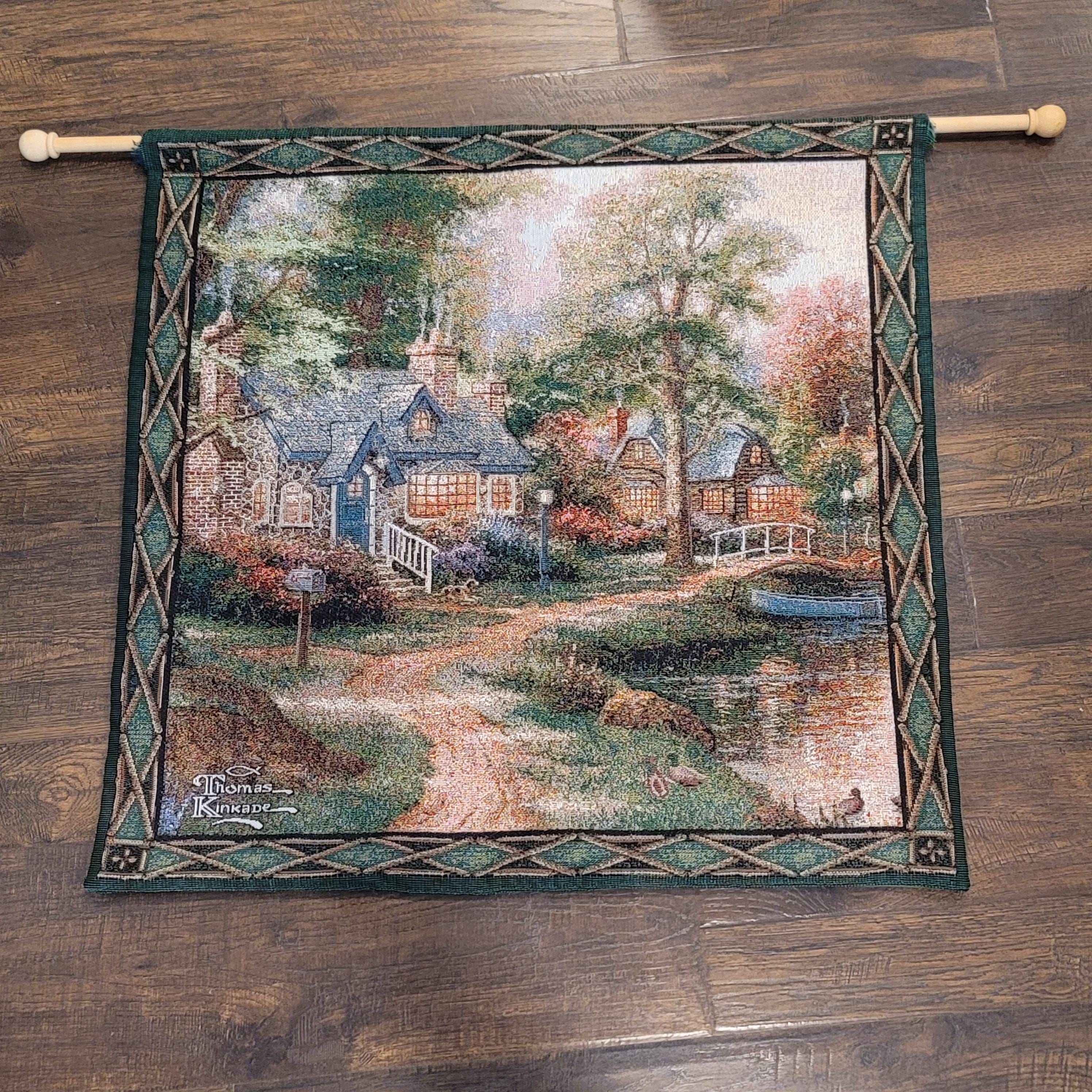 Thomas Kinkade Tapestry - Etsy