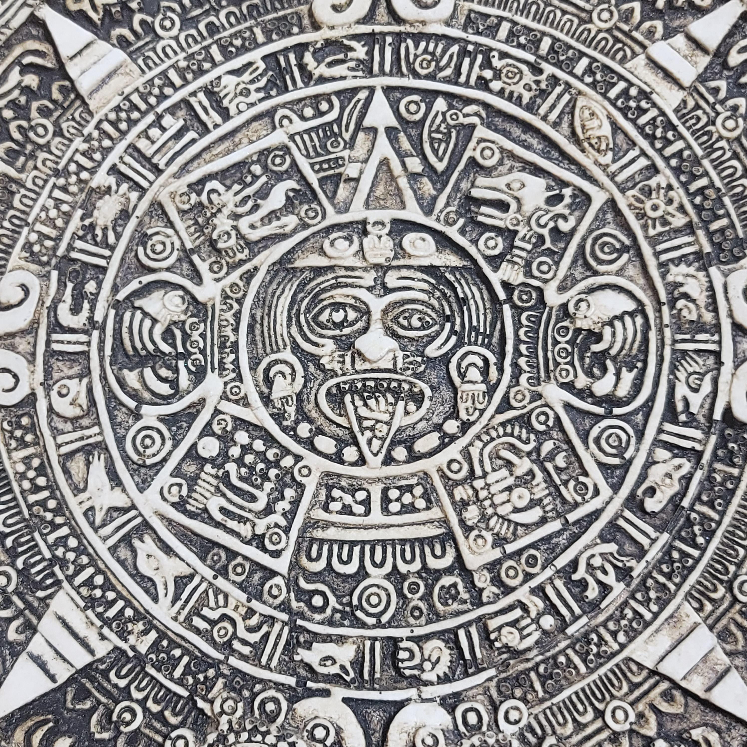 Vintage Aztec Calendar Wall Decor - Mexica Mayan Sun Stone (9 Inch) - Etsy