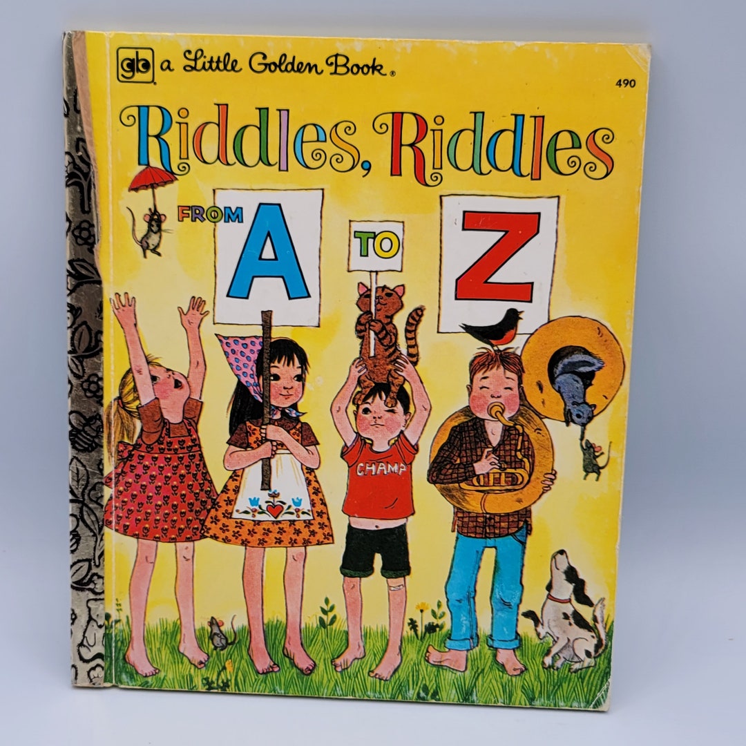 Vintage the Little Golden Book Riddles Riddles From A to Z Hardcover - Etsy