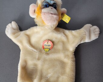 Vintage Steiff Puppet Mungo the Monkey Germany Glove Puppet