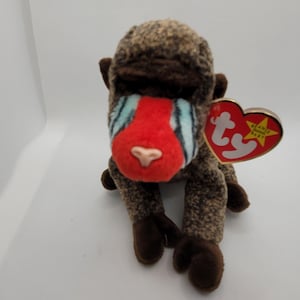 TY Beanie Babies CHEEKS 1999 Monkey Plush