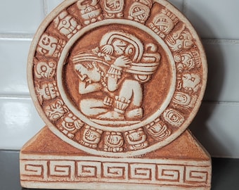 Mayan Zodiac Calendar Chalkware Souvenir - Etsy