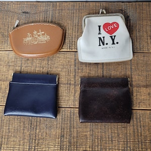 Vintage coin wallets