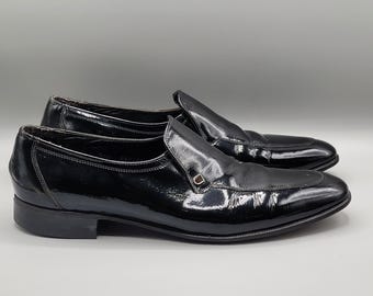 Florsheim Mens Dress Shoe 9B Black Slip on Loafer Tuxedo - Etsy display picture 3