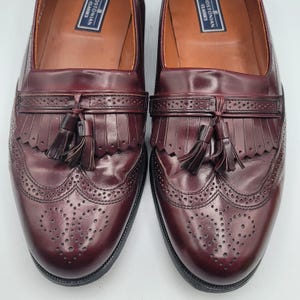 Vintage Hanover burgundy leather kiltie tassel Wing Tip loafers men\'s size 10 Hanover | Shoes | Hanover Vintage Kilte Moc Loafers Shoes  main image 3
