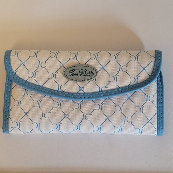 Vtg New Jean Chablis Wallet Blue White Wallet Designer Wallet Etsy Ireland