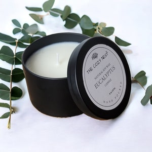 Eucalyptus Aromatherapy Scented Soy Candle | Spa Candle | Meditation Candle